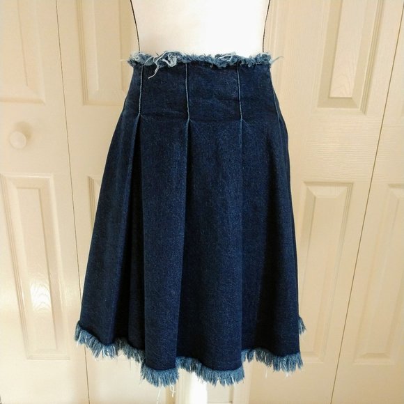 marques almeida denim skirt